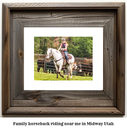 family horseback riding near me in Midway, Utah